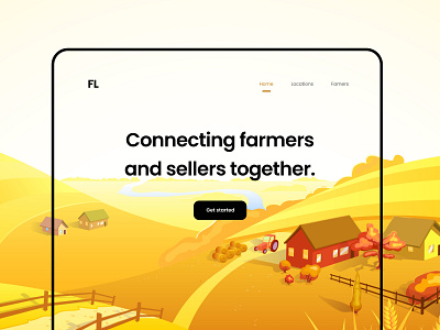 Farm website Ui app design brand clean ui designthinking famers illustraion logo mobile product ui uiux userinterface web design website