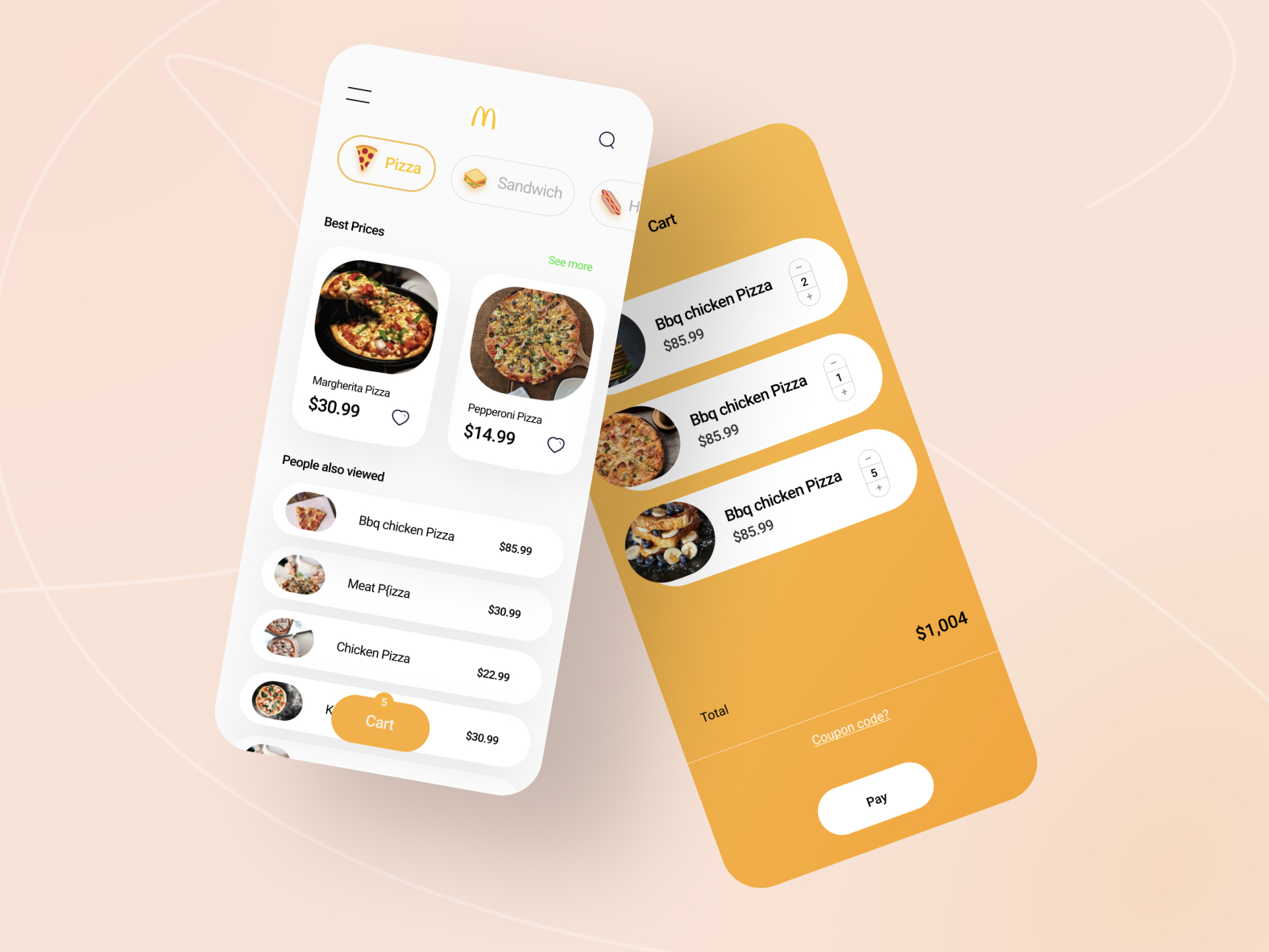 Food ordering App by Marvis on Dribbble