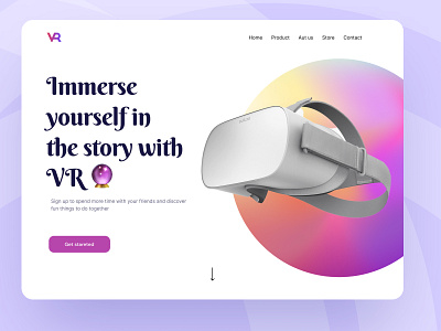 Vr Website Ui design by Marvis on Dribbble