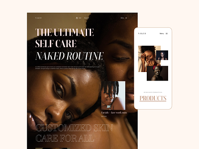 Skin care website design app design clean ui cosmetics designthinking minimal skin skincare userinterface