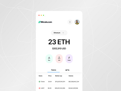 Crypto Wallet app Ui