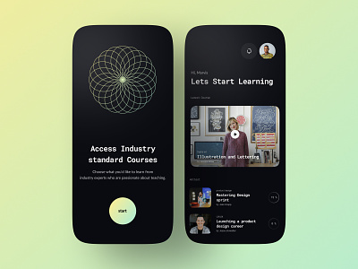 Learning Mobile app ui