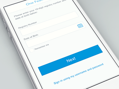 Sign-Up Screen button clean flat iphone iphone5 light mobile sign up ui