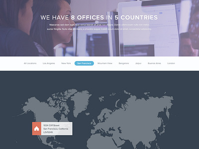 Office Locations Map contact page gradient location map office ui