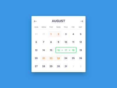 Calendar Idea calendar idea simple ui