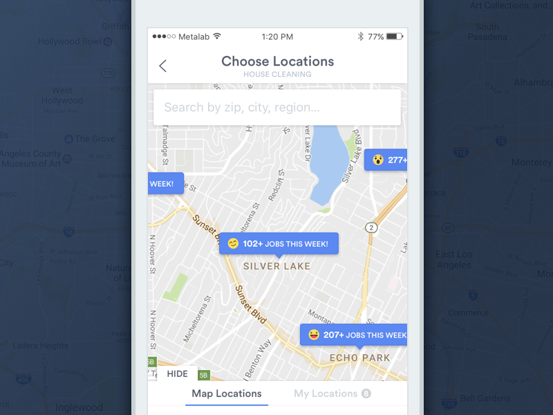 Choose Locations by Andrew Reynolds on Dribbble