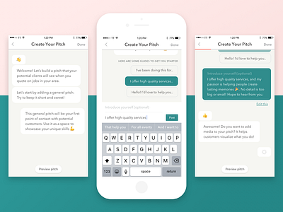 Chatbot 💛 💬 chat chatbot emoji friendly help ios predictive