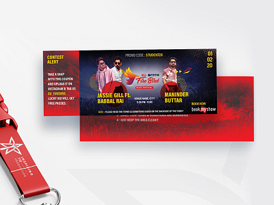 Ticket Design for music event branding festival graphic design identitydesign musicevent star typography