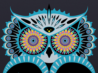 Kaleidoscope Owl colourful illustrator kaleidoscope owl vector