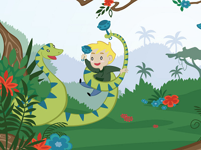 Book Illustration Progress: 'R' is for Rainforest!