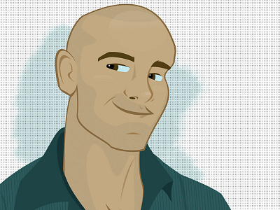 George character digital illustrator portrait vector