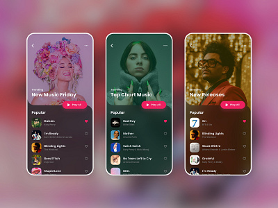 Music Streaming App UI mobile app mobile ui music music app music streaming ui ui ux ui design ui designer user interface user interface design