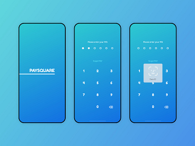 PaySquare Digital Wallet App UI