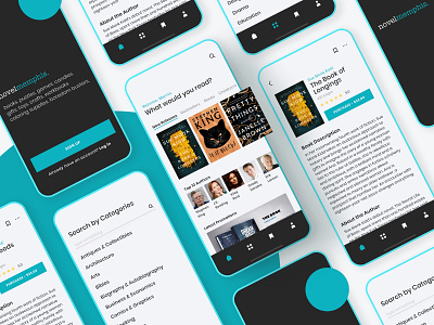 Novelmemphis Bookstore App UI app app design book app book design books bookstore clean concept dribbble invite giveaway invitation invite mobile app mobile ui ui ui ux ui design ui designer user interface user interface design