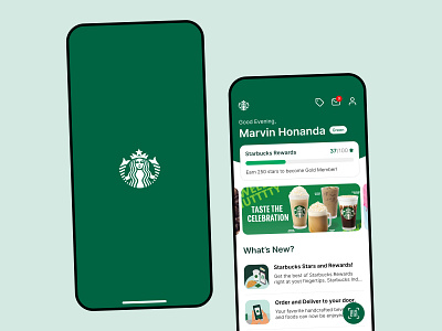 Starbucks Indonesia UI Redesign app app design coffee delivery drinks food starbucks ui ui design ui ux user interface