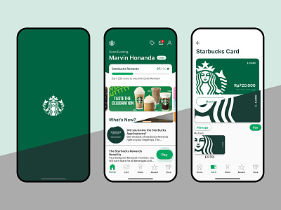 Starbucks Indonesia UI Redesign Before After