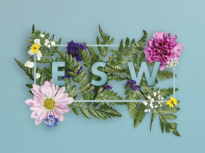 ESW Spring branding design identity design typogaphy