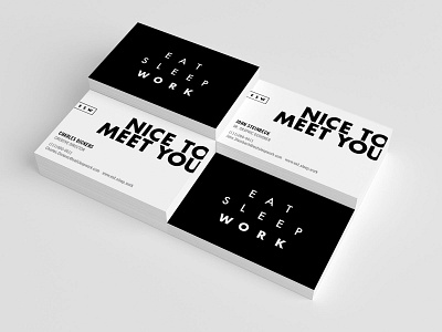 ESW Business Cards branding identity design typogaphy