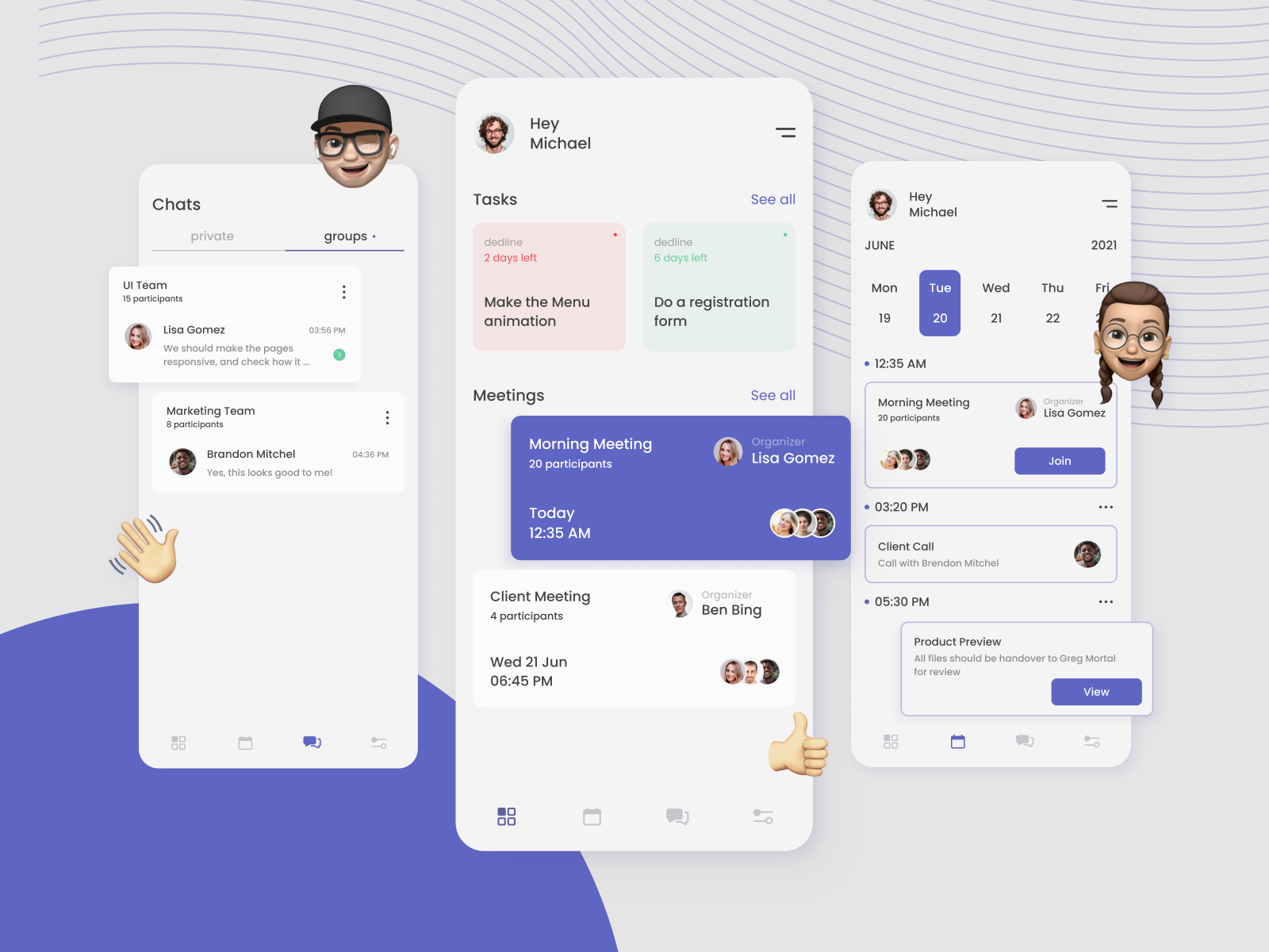 Team engaging app | UI/UX design by Irina Smal on Dribbble