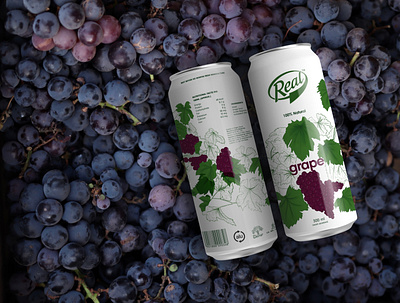 Package Redesign - Concept concept design fruits grape graphic design green juices leaves logo packagedesign packaging redesign
