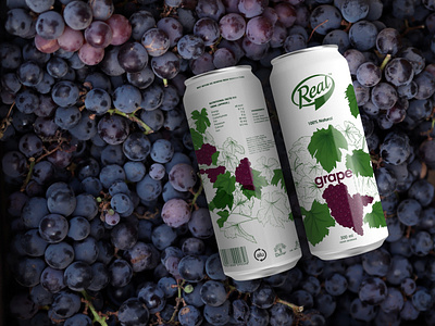 Package Redesign - Concept concept design fruits grape graphic design green juices leaves logo packagedesign packaging redesign