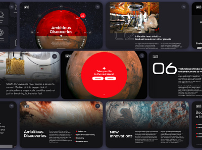 Mars 2033 - A mission to send humans to mars adobexd branding graphic design logo mars planet red uidesign user interface design website design