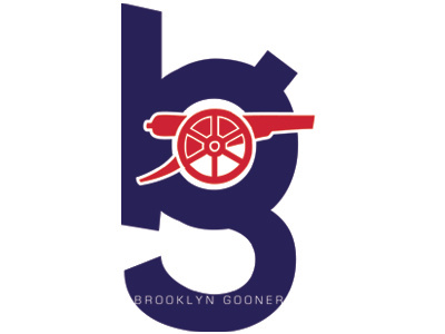 Brooklyn Gooner Blog Logo blog branding graphic design web logo