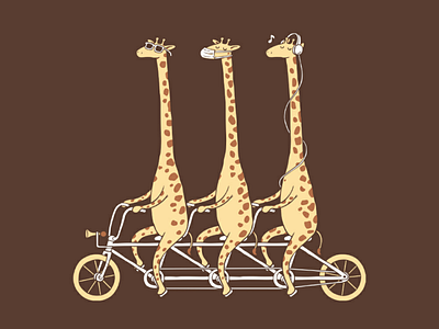 Giraffe T-shirt - Animal Illustration Wild Life T shirt - Animal