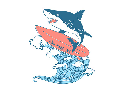 Surfing Shark