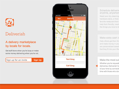 Deliverish.me site site startup