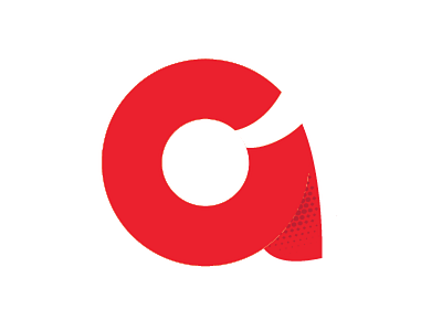 c and a logo a c gradient logo red shading subtle