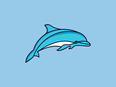 creative logo dolphin