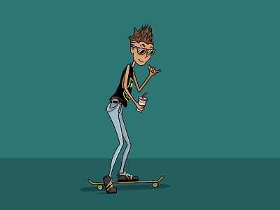 Sk8r Dude animation cartoon dude illustration skate skateboarder skater