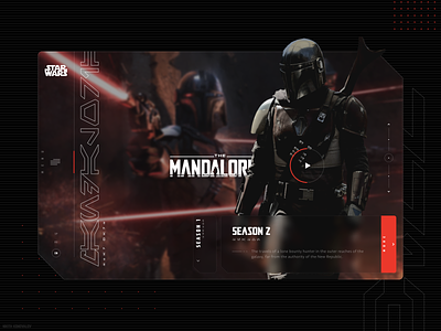 Mandalorian - Website Concept Design concept mandalorian star wars ui ui ux ui design web design website