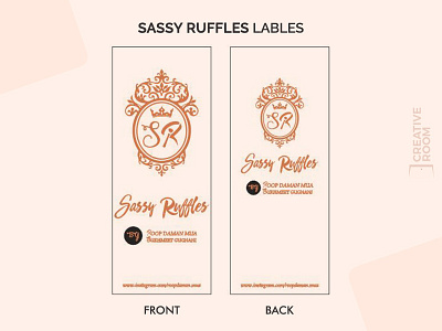 Sassy Ruffles Lables