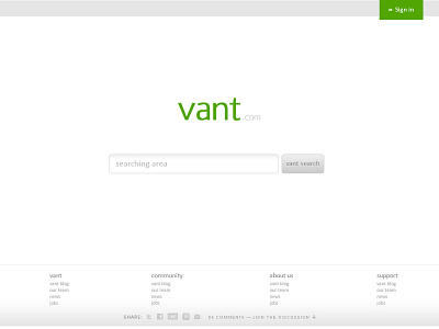 Vant Search Engine adobe art brand clean creative design digital engine flat graphic green idenity search typography ui ux web