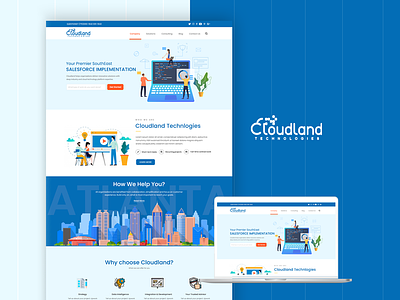 Cloudland Technologies - Design adobe cloud crm dailyui design identity industrial design software solutions technologies ui uiuxdesign ux vector web
