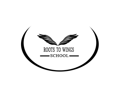 Roots To Wings School inkscape logo skecth vector