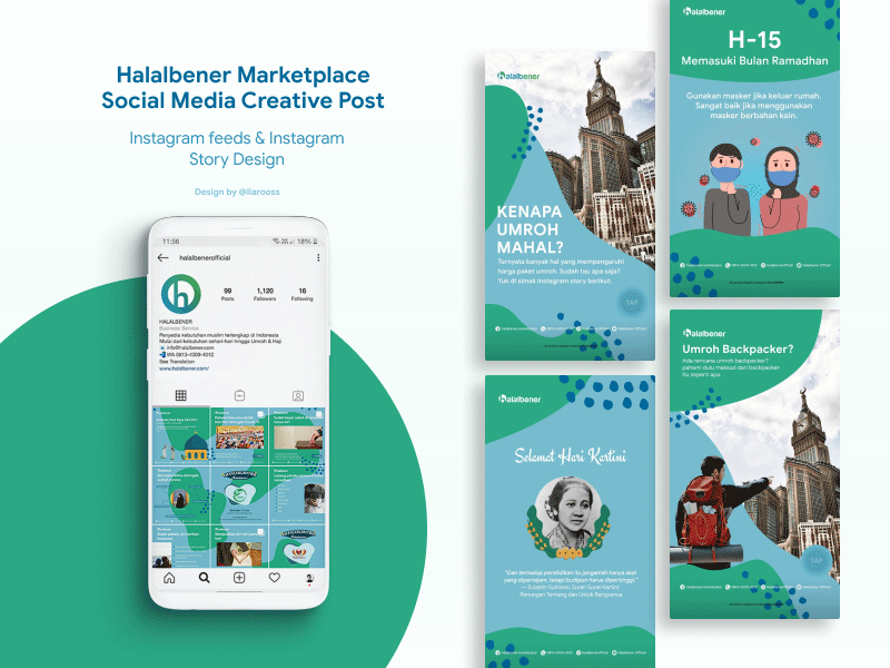 Social Media Creative Post for Halalbener Green Season brand design branding concept illustration instagram instagram banner instagram post instagram stories instagram template socialmedia socialmediaads socialmediamarketing socialmediapost socialmediatemplate ui vector