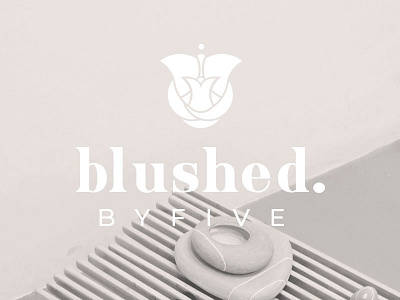 Blushed Logo beauty brand brand identity branding design feminine logo logo design typography