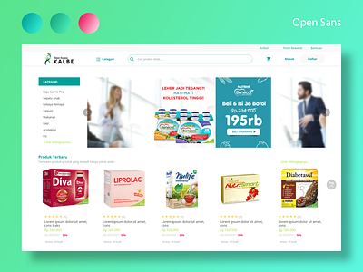 Front Store - Sahabat Kesehatan app design homepage marketplace product page store app storefront ui ux webapp design website