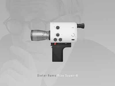 Dieter Rams' Nizo Super-8 camera camera dieter rams nizo photoshop