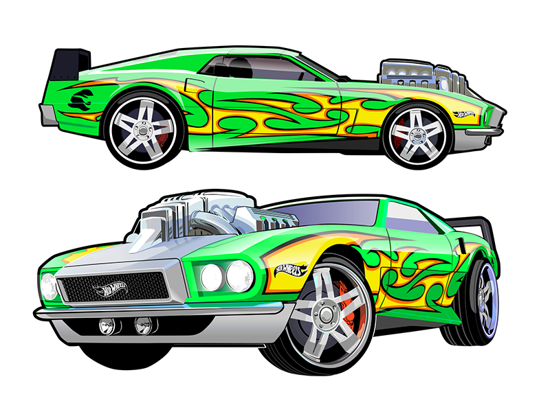 Vector cars for Hot wheels by Konstantin Shalev on Dribbble