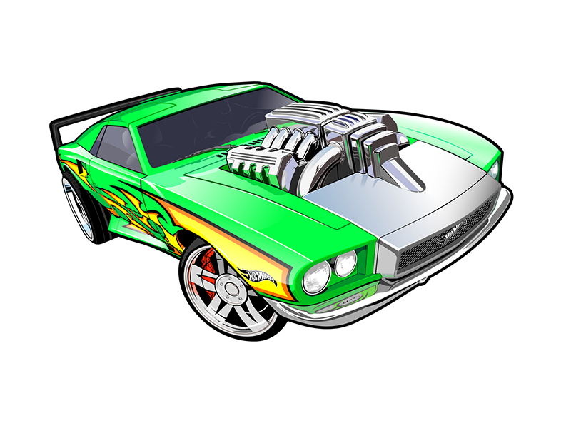 Hot wheels car vector on sale