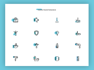 Home Maintenance Icons