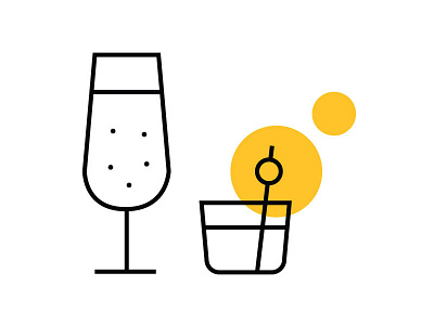 Drink Icon design drink icon glass hotel icons restaraunt straw ui