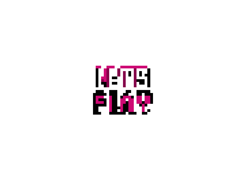 "Lets Play" Pixelgraphy#1 animation motiongraphics pixel typography