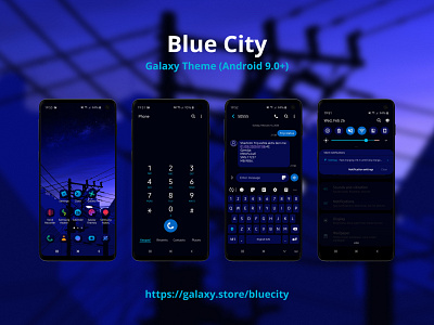 Blue City | Samsung Galaxy Theme