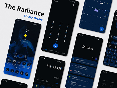 The Radiance | Samsung Galaxy Theme android android 11 android theme app design icons interface samsung samsung galaxy ui ux wallpaper