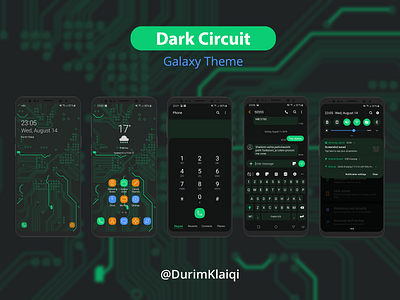 Dark Circuit | Samsung Galaxy Theme